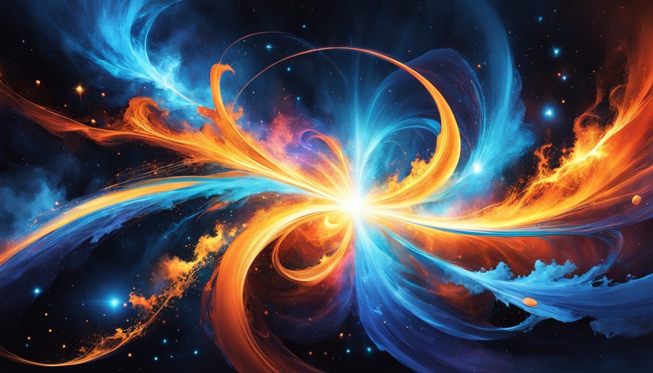 Abstract Language Concepts Collide in Vibrant Digital Art