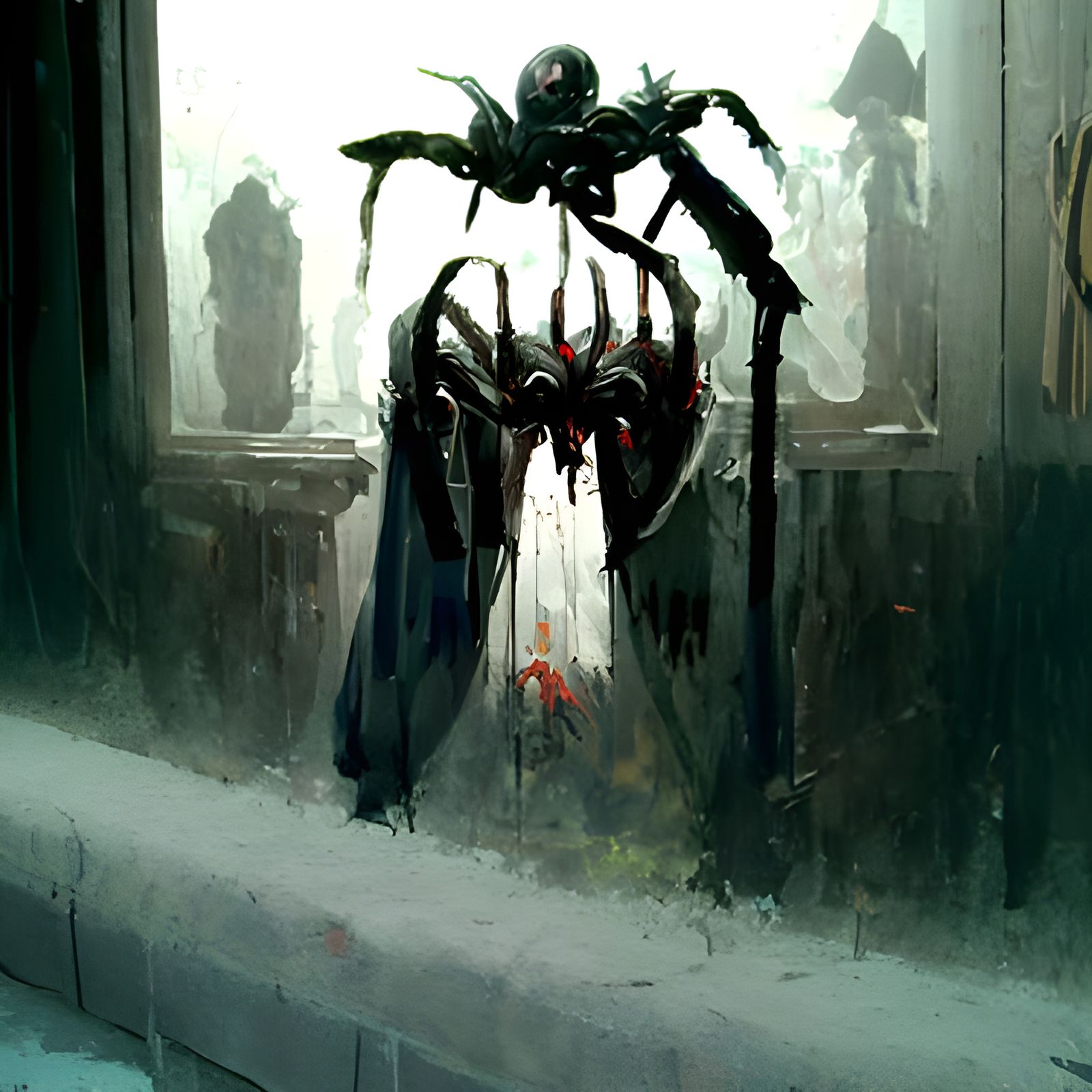 Sinister Spiders: An Ominous Digital Painting