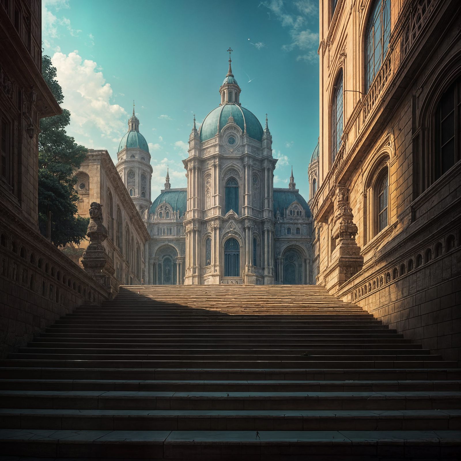 Vintage Travel Advertisement Concept Art