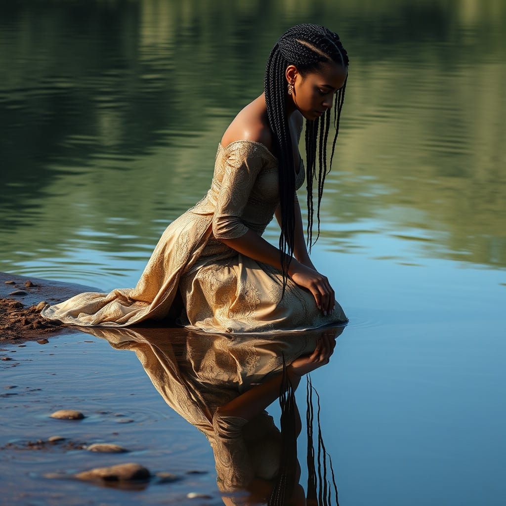 Serene Reflection in Photorealistic Detail