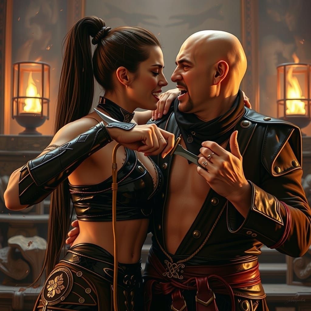 Mileena and Shang Tsung: Dark Fantasy Duel