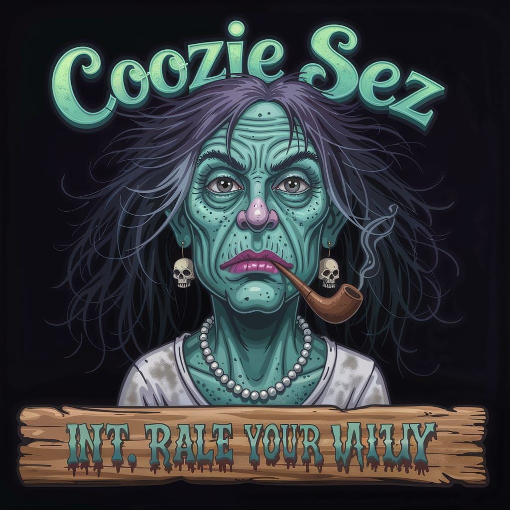 Embrace Your Ugly: Cartoon Witch in R. Crumb Style