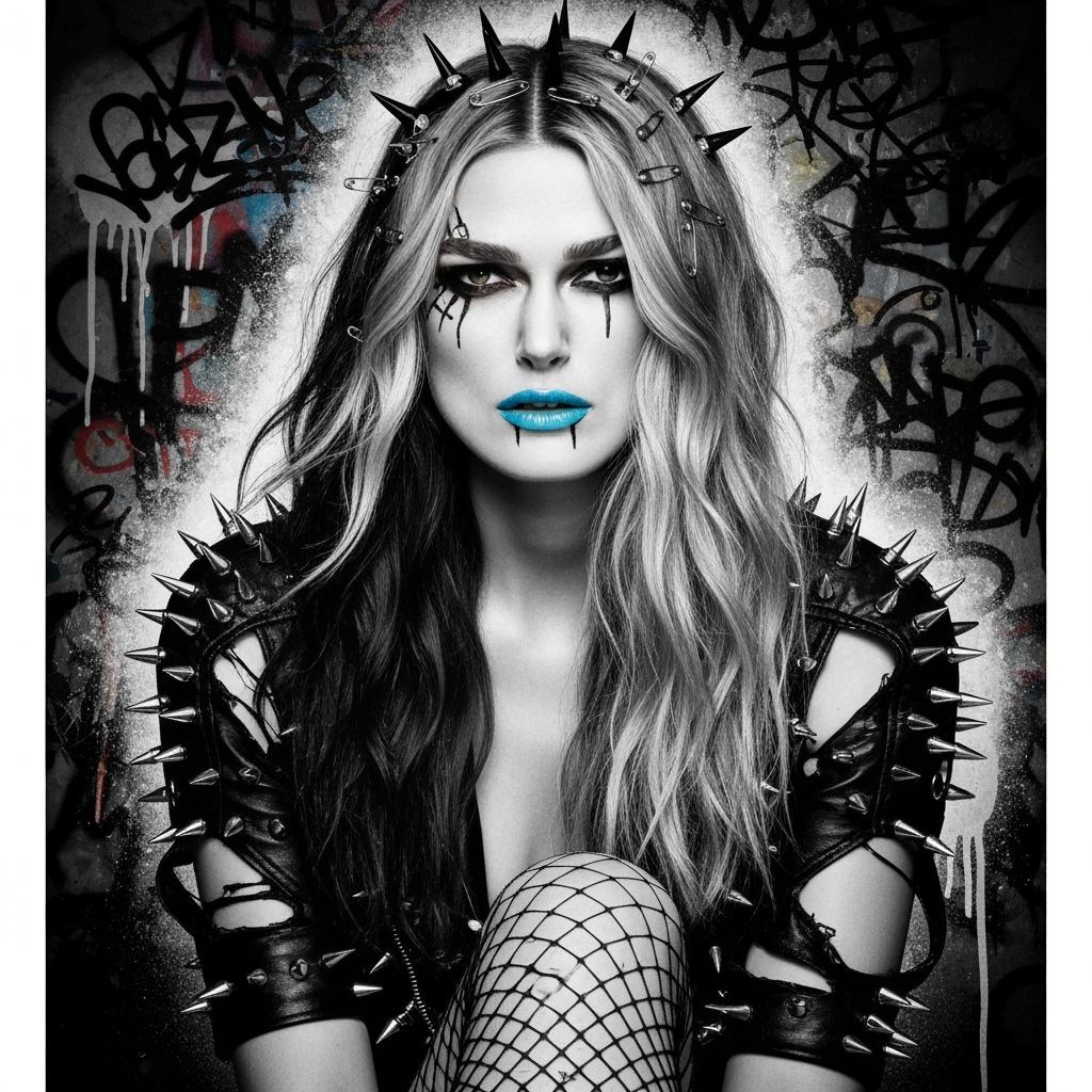 Keira Knightley as Gritty Graffiti Punk Singer
