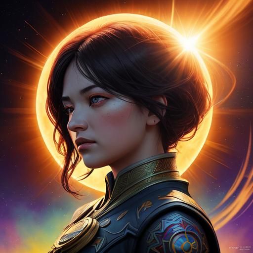 Total Eclipse of a Pleiadian Sun in Splash Art