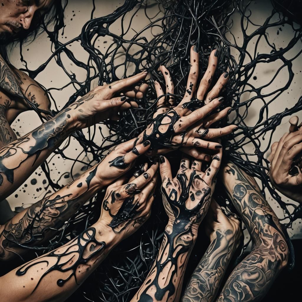 Dark Surrealism: Tattoo Artist's Nightmare
