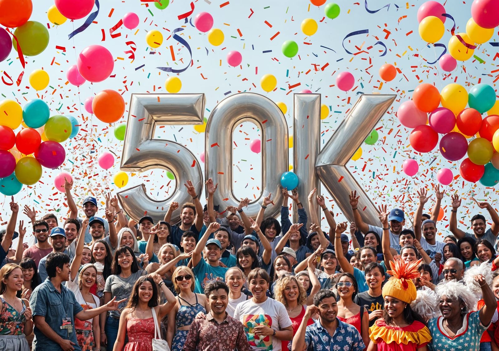 Epic 50K Members Celebration in Vibrant Style