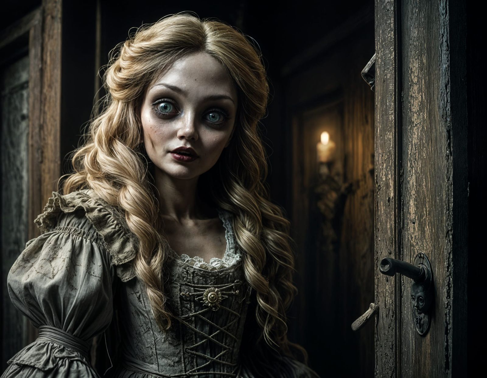 Terrifying Doll in Haunted Cottage, Horror Ambiance