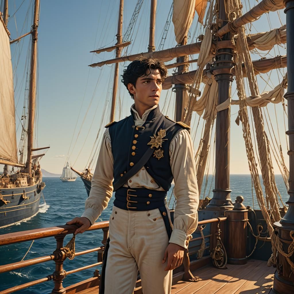 Edmond Dantès on Deck: A Matte Painting