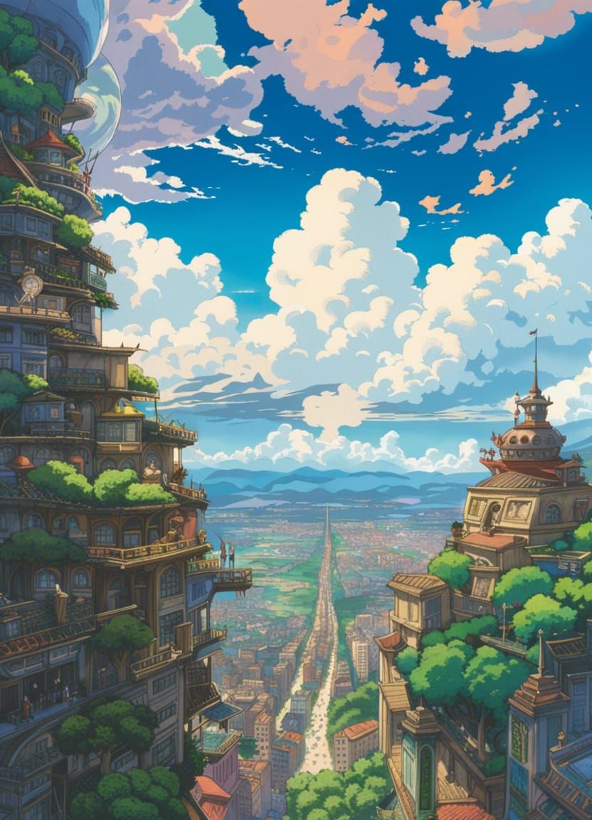 Laputa, City in the Clouds (version 1)