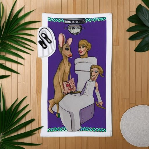 real housewives mouse towel