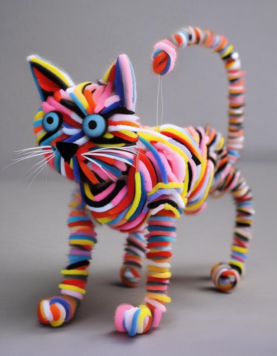 Pipe cleaner cat (1)