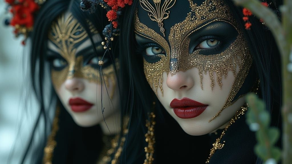 Professor Illuminates Geometry on Blackboard in a Vibrant An...