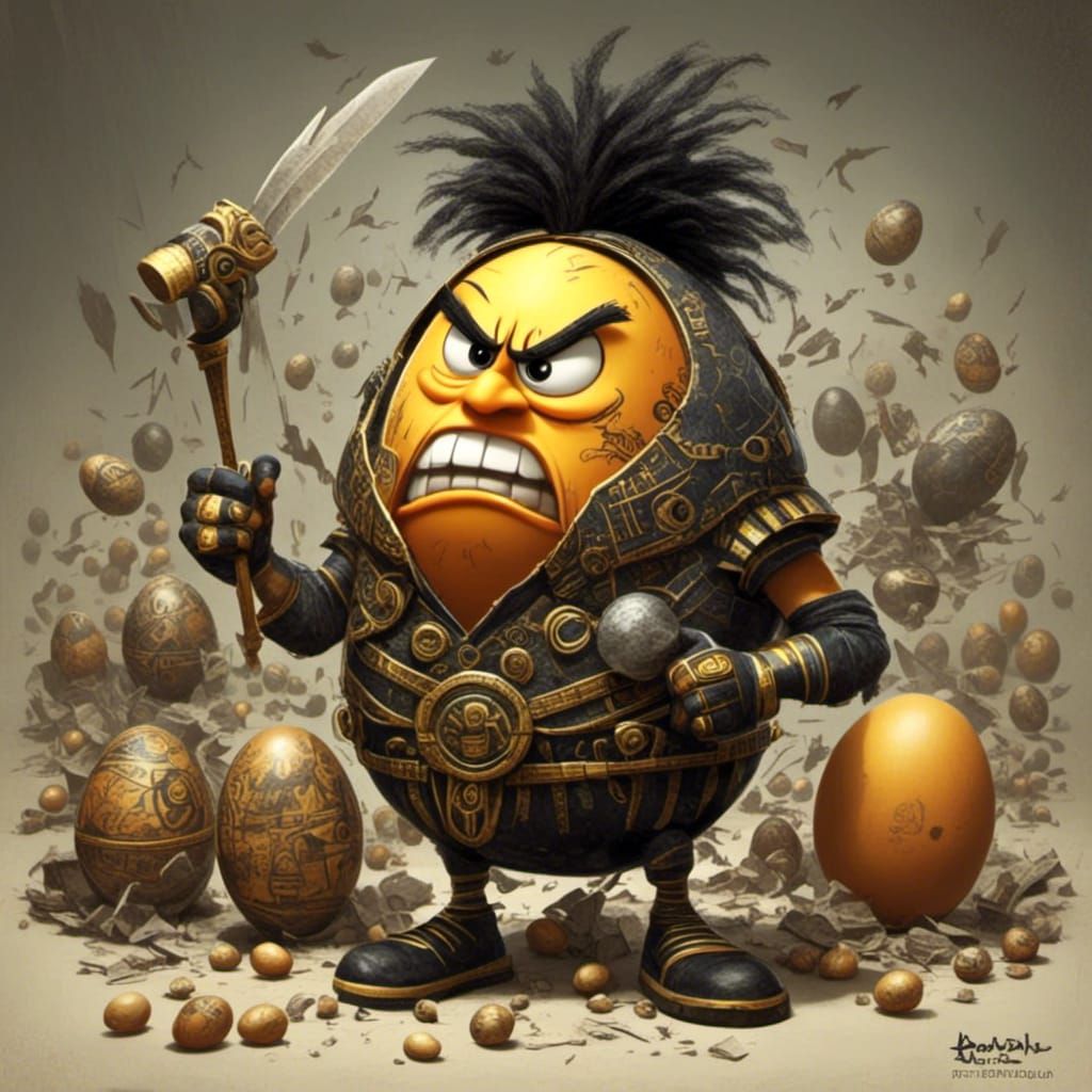 Museum of Angry Golden Eggs: Digital Art