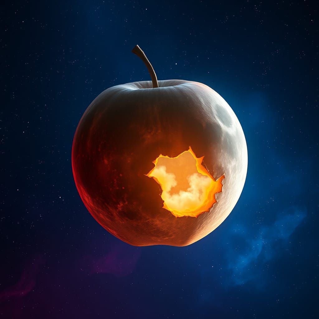 Apple Moon Fantasy Concept Art in 8k