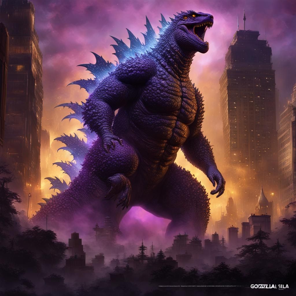 Godzilla: Dark Fantasy Concept Art in 8k