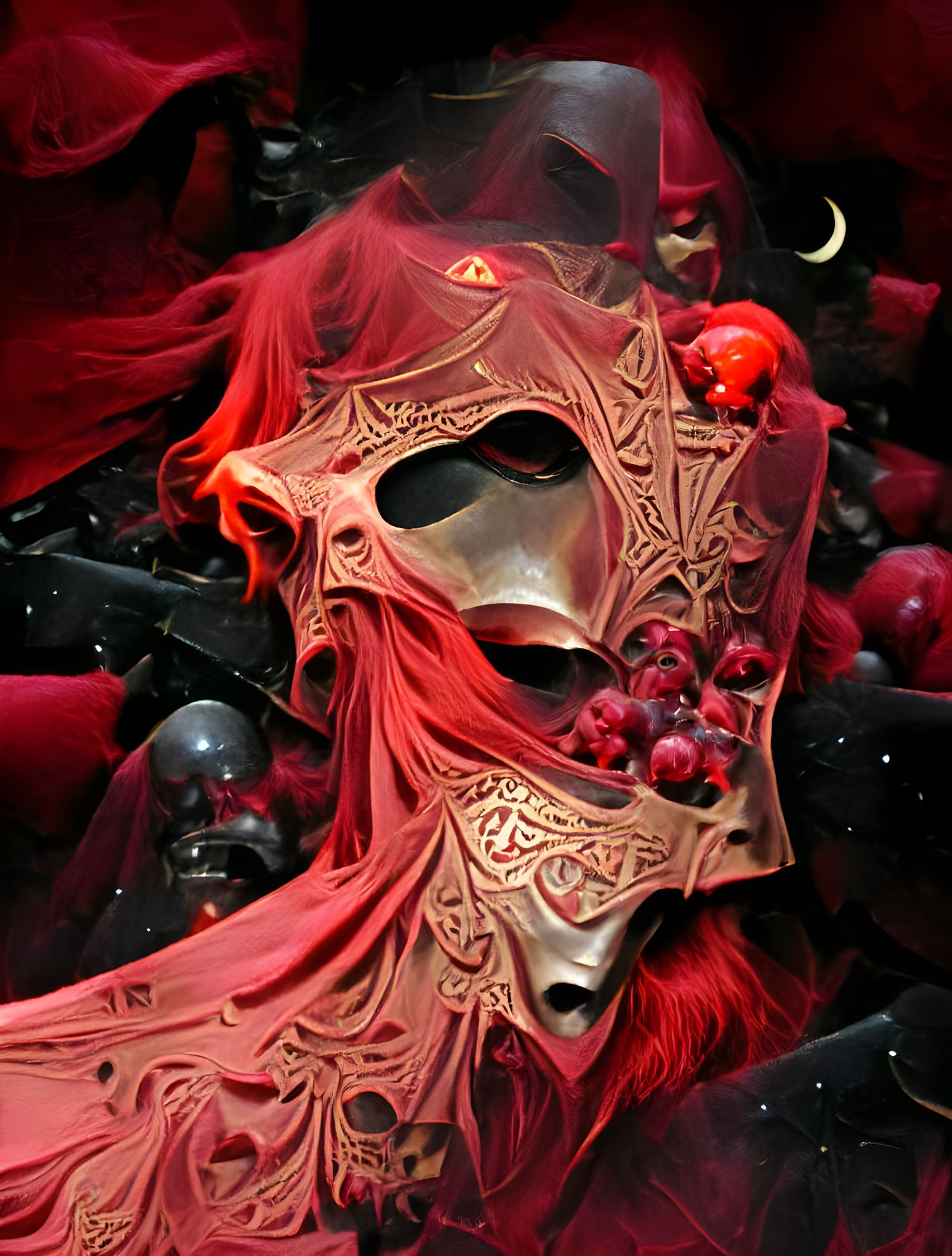Masque of the Red Death Illustration