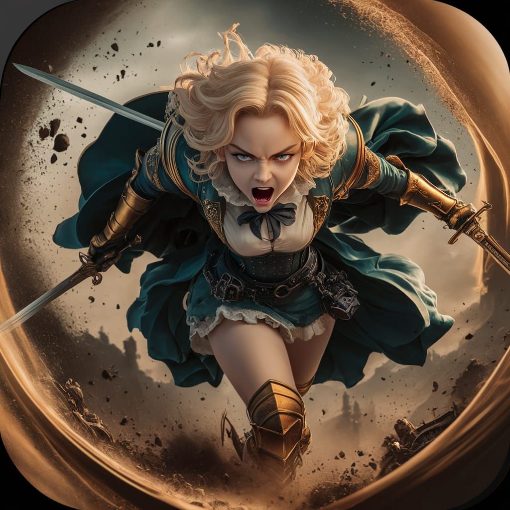 Steampunk Chess Knight Charges into Battle