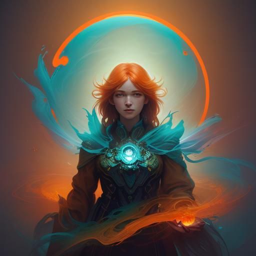 Surreal Woman's Face Floating in Clouds