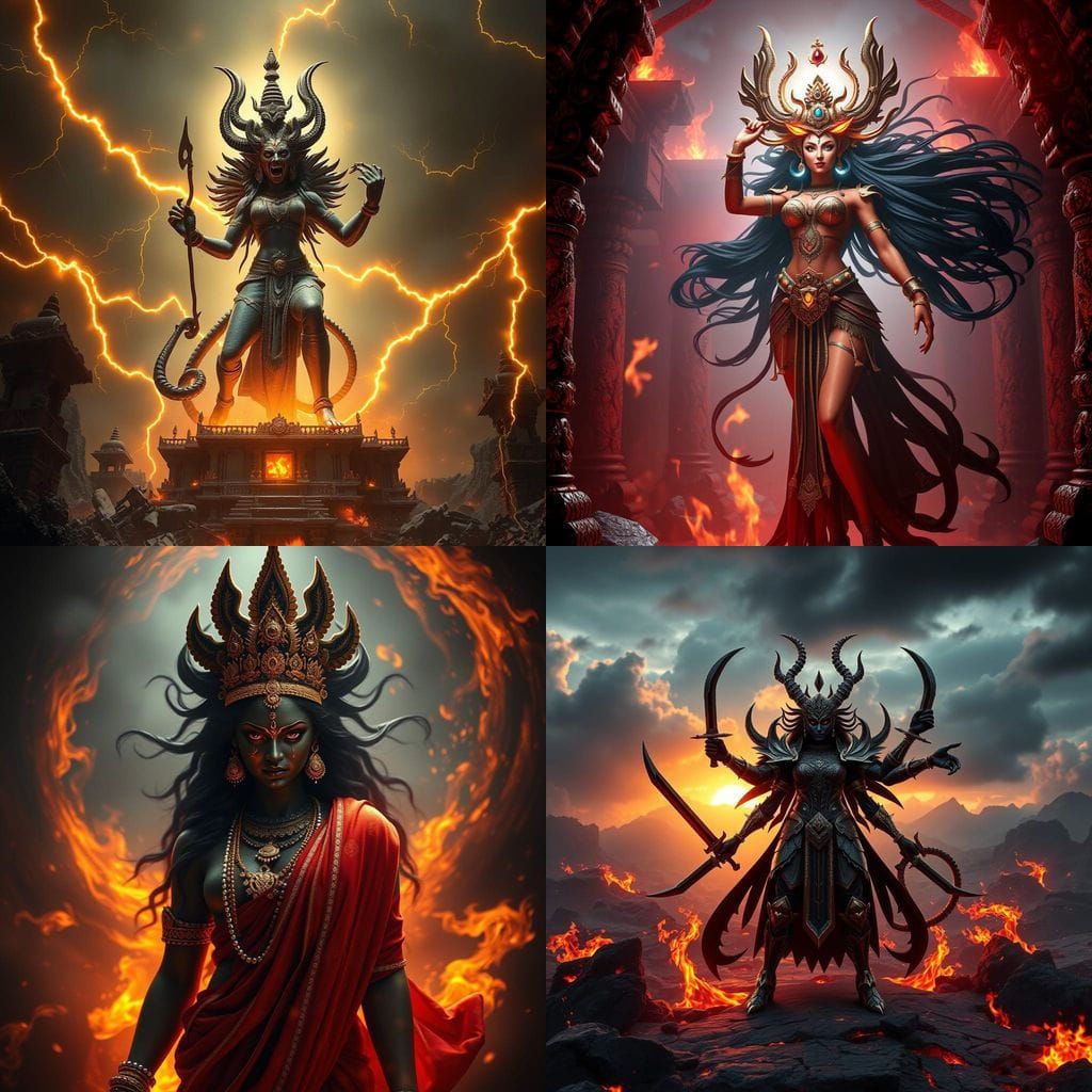 Goddess Kali in Epic 3D Videogame Graphics