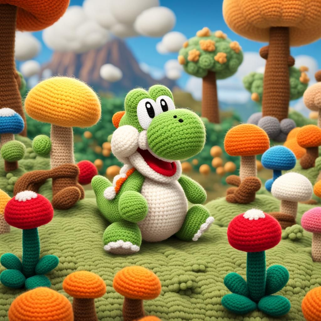 Yoshi's Woolly World: Crochet Yarn Masterpiece