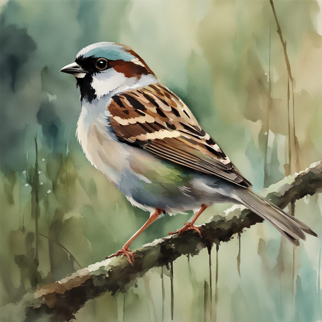 Whimsical Watercolour of a Peaceful Riverside Scene