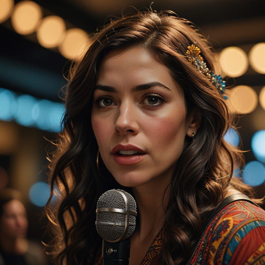 Charismatic Singer Shines in Recording Studio