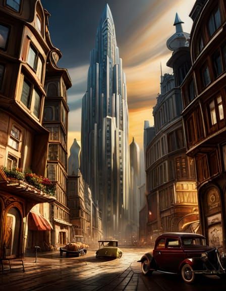 Post-Apocalyptic Skyscraper Built From Cars