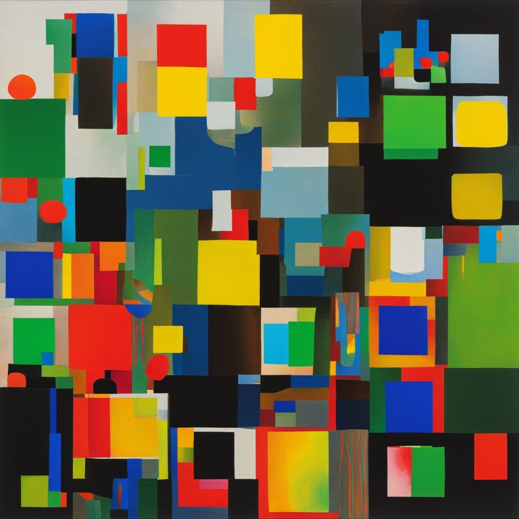 Abstract Still Life with Viridian Fluorescence and Controlle...