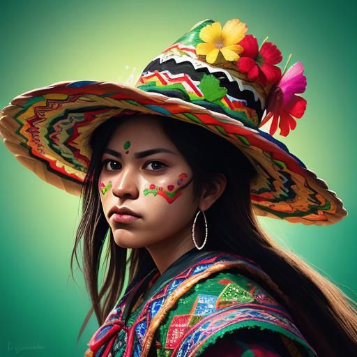 Cinco de Mayo Food Celebration in Splash Art Style