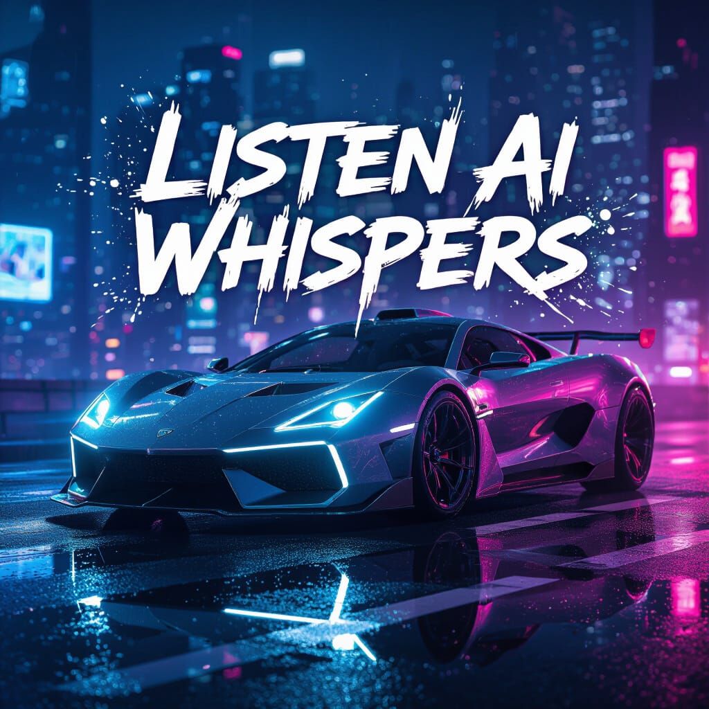 Cyberpunk Hypercar in a Neon Cityscape