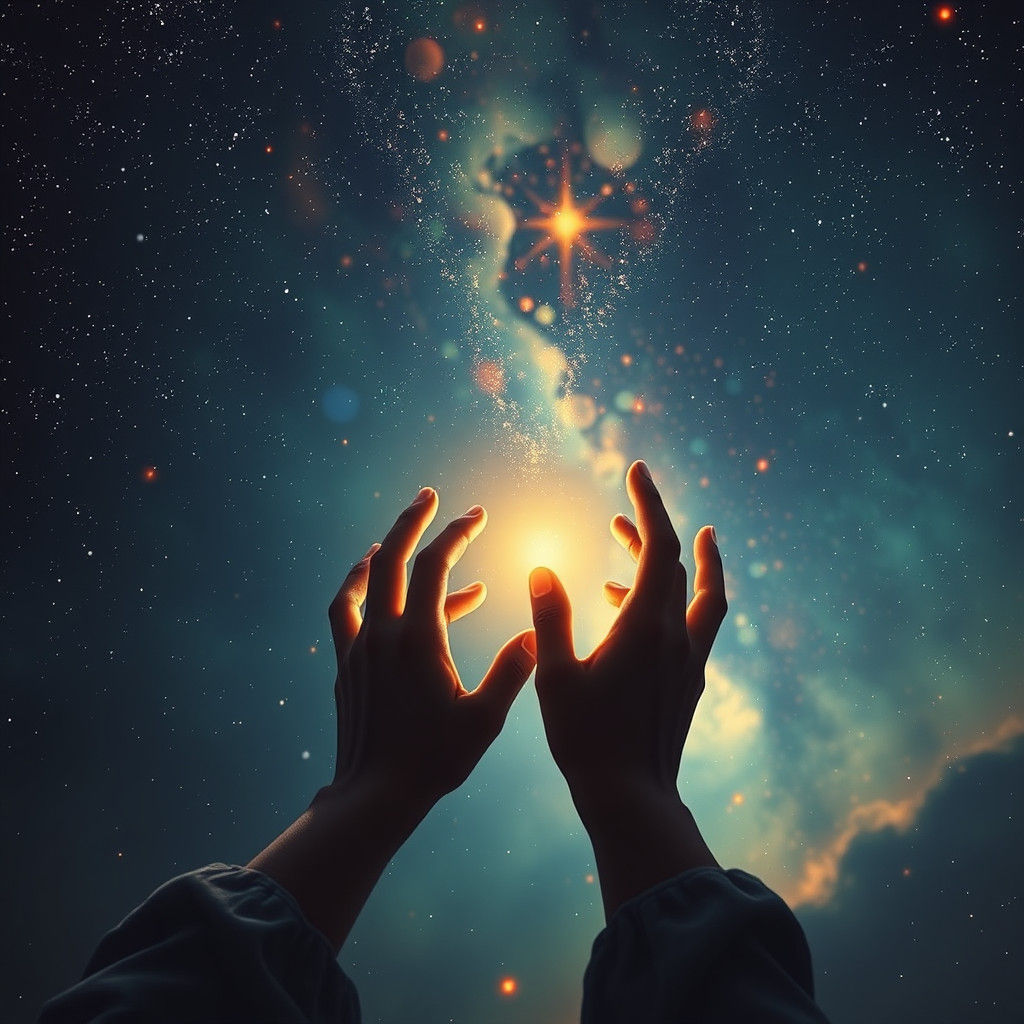 Hands Reach into the Void: Matte Painting