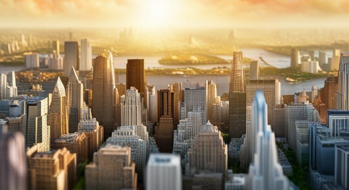 Hyperrealistic Origami Paper Folds in Expressionist Style