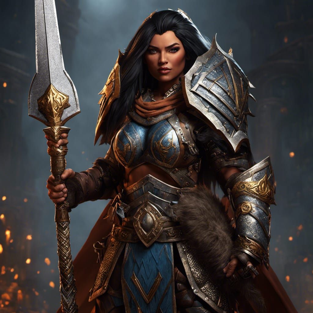 Epic Dwarf Warrior in Detailed Armor