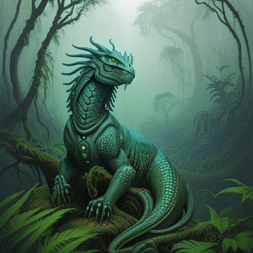 The Serpentine Guardian of the Jungle