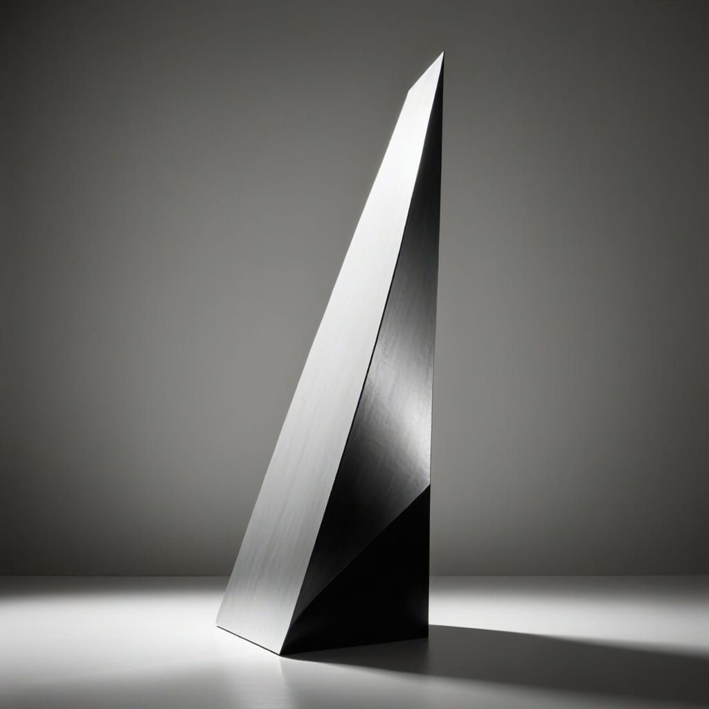 Minimalist Light Study of Abstract Sculpture