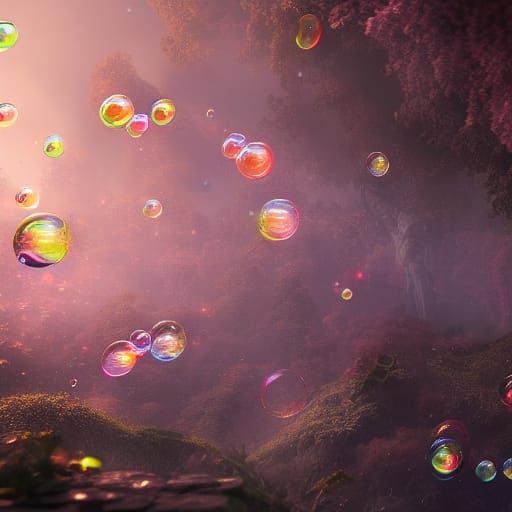 Fantastical Soap Bubbles in Deep Color