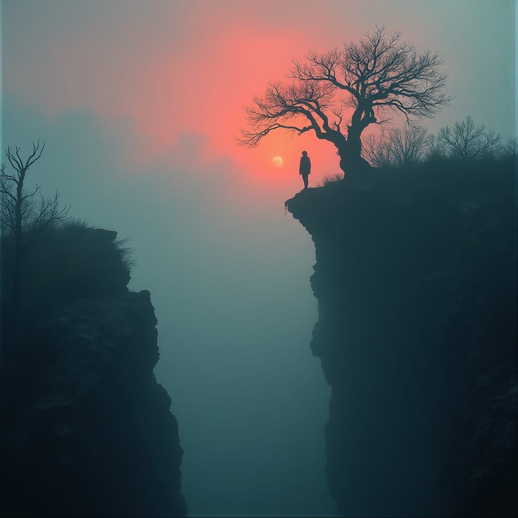 Ethereal Purgatory: A Cinematic Landscape