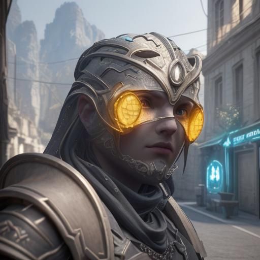 Epic 3D Videogame Street Scene in 8K