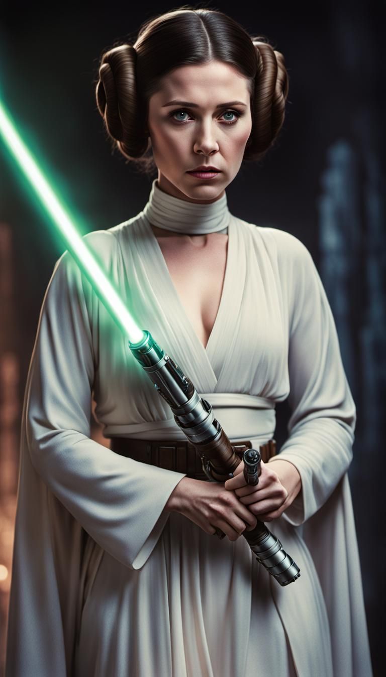 Leia & the Lightsaber