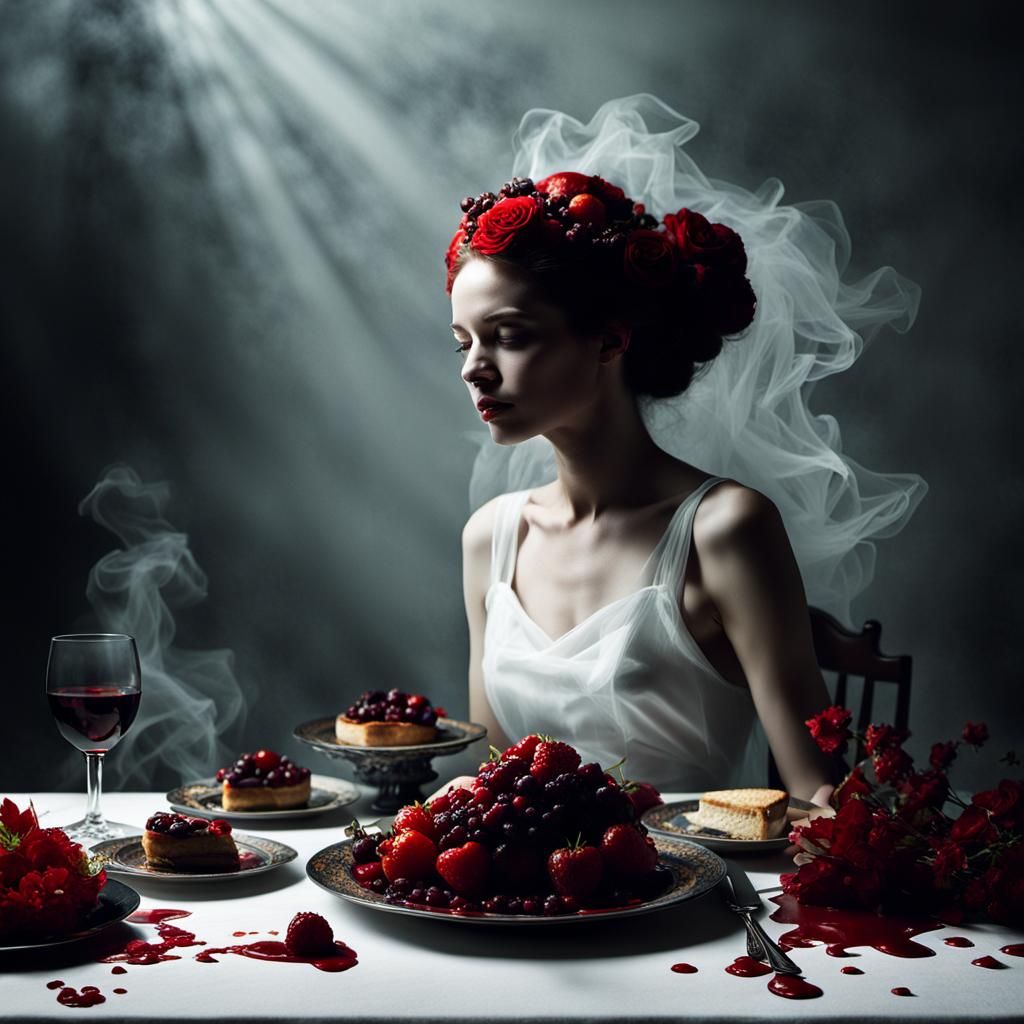 Banquet of Shadows: A Crimson Gluttony Dreamscape