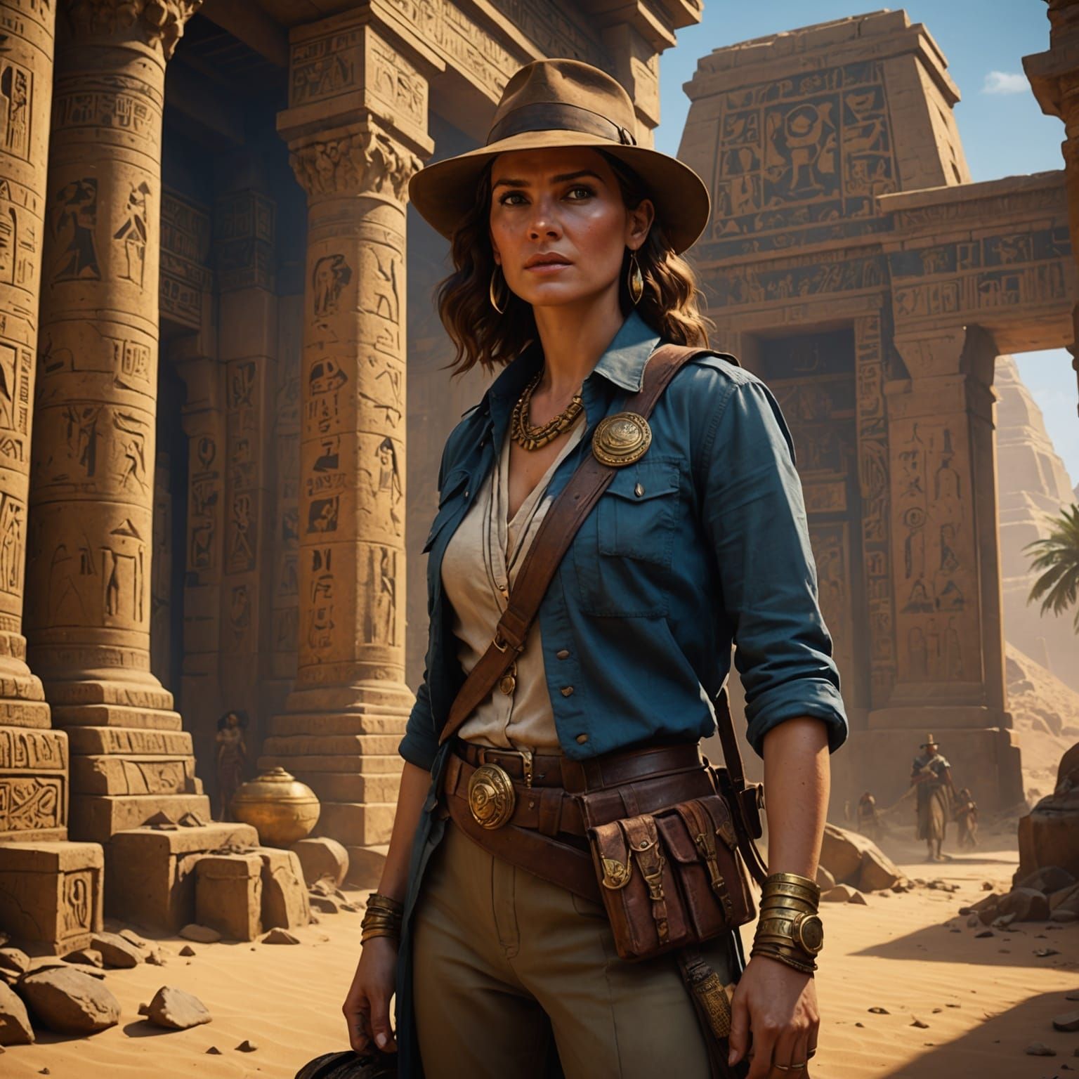 Female Indiana Jones Finds Egyptian Treasures