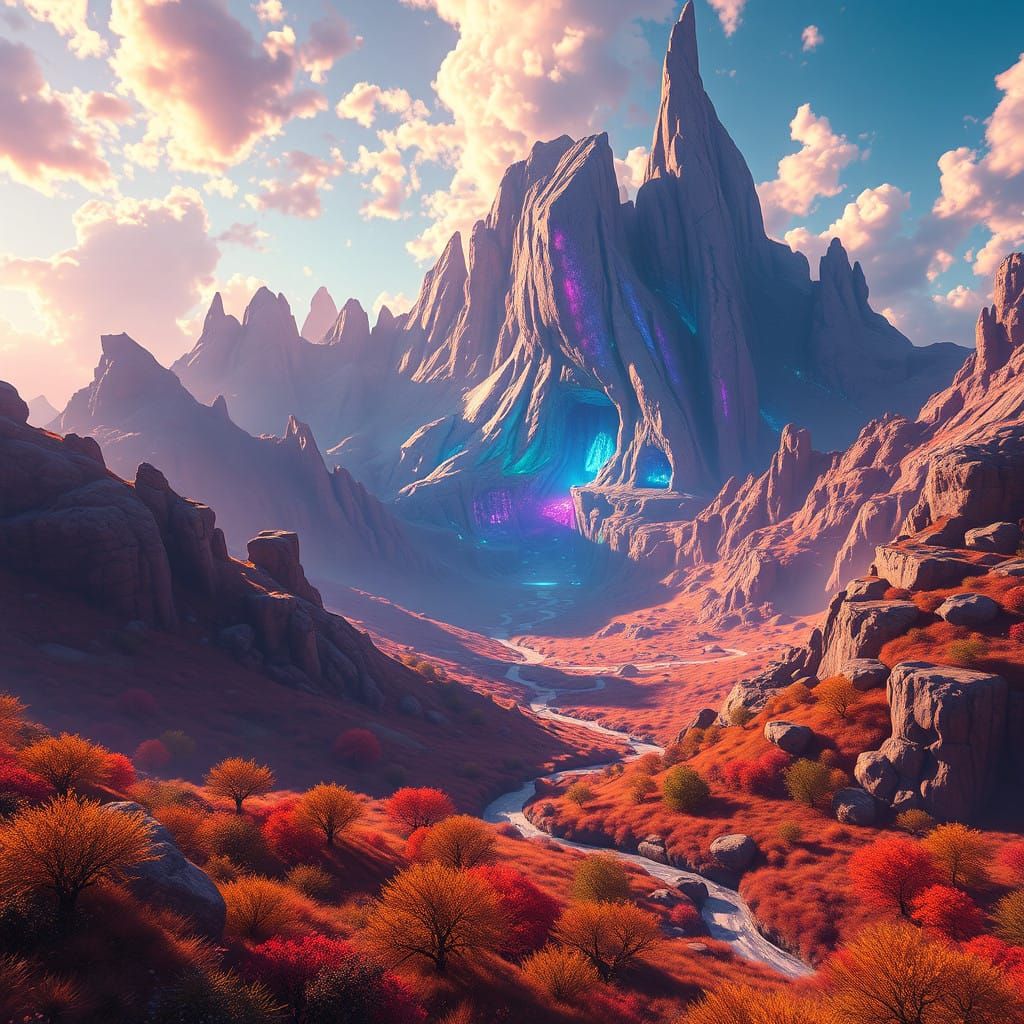 Ethereal Fantasy Landscape in Unreal Engine 5