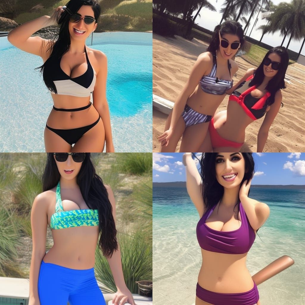 Sssniperwolf as Teacher in Bikini