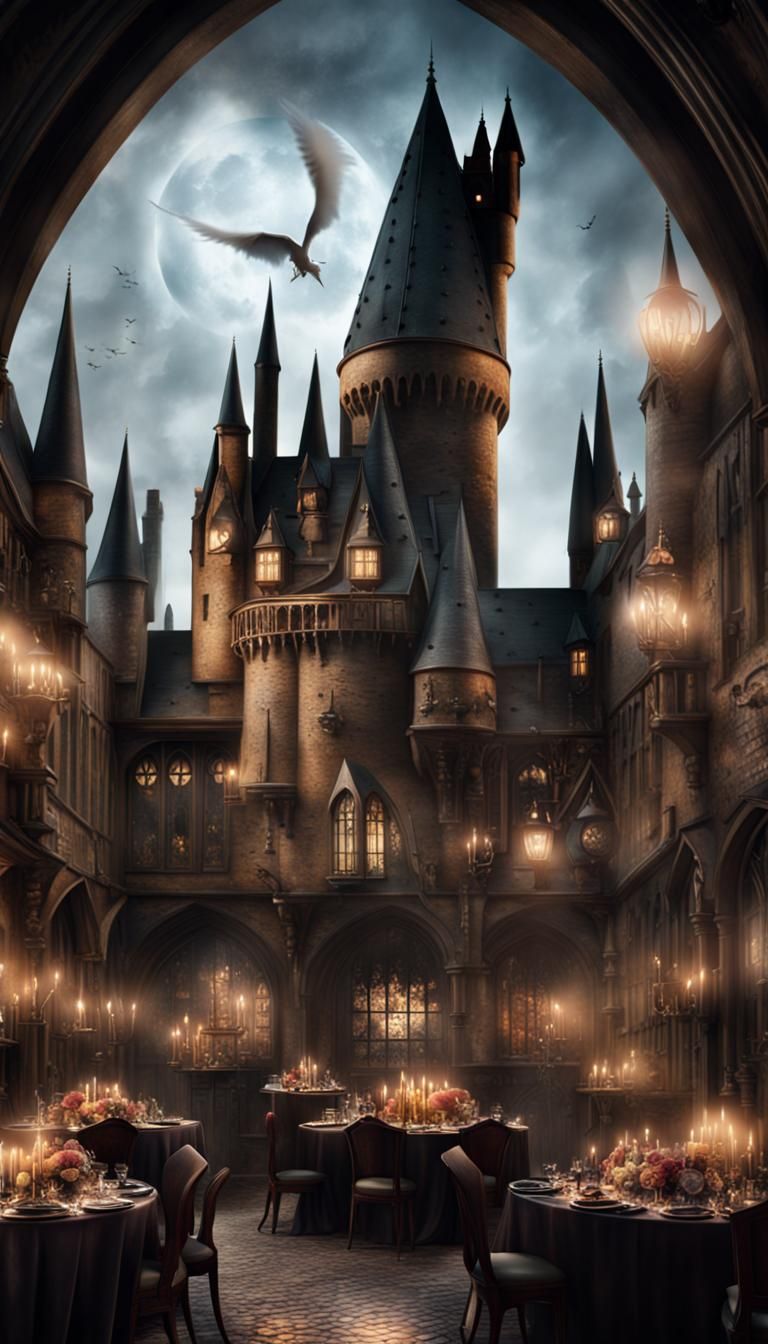 Harry Potter Birthday Party: Digital Matte Painting