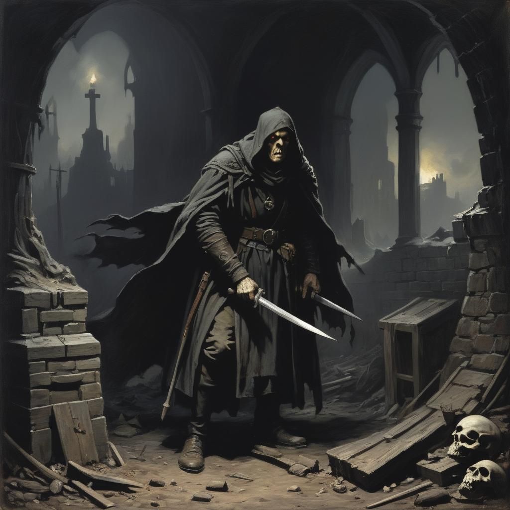 Grimdark Military Scene in Historical Style