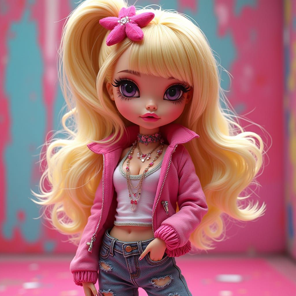 Bratz Doll in Y2K Anime Style