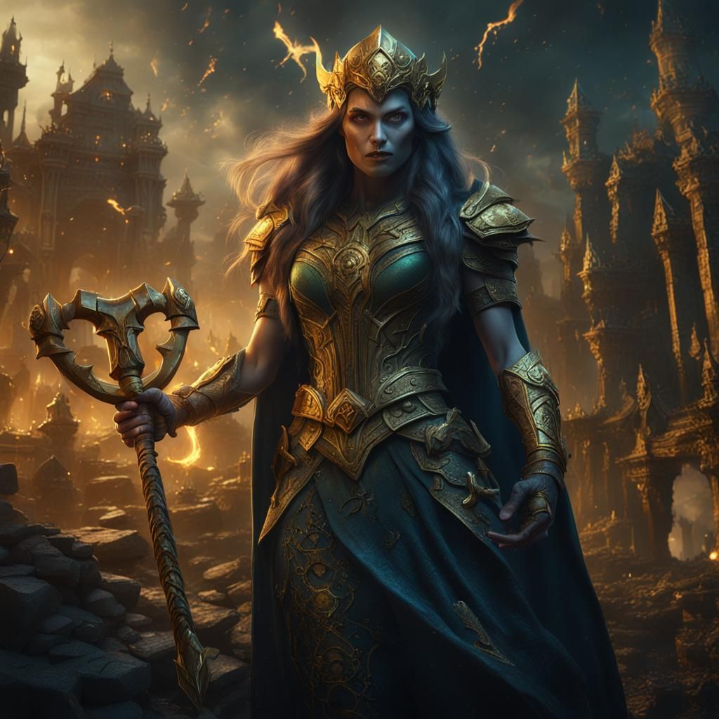 Enchantress Shows No Mercy with Golden Hammer