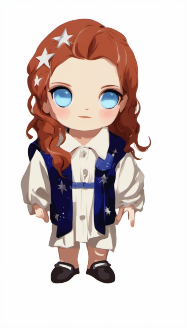 Fantasy Farmer with Heterochromia, Detailed Digital Art