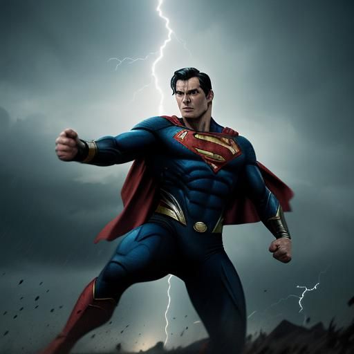 Superman in Wasteland: Cinematic Superhero Action