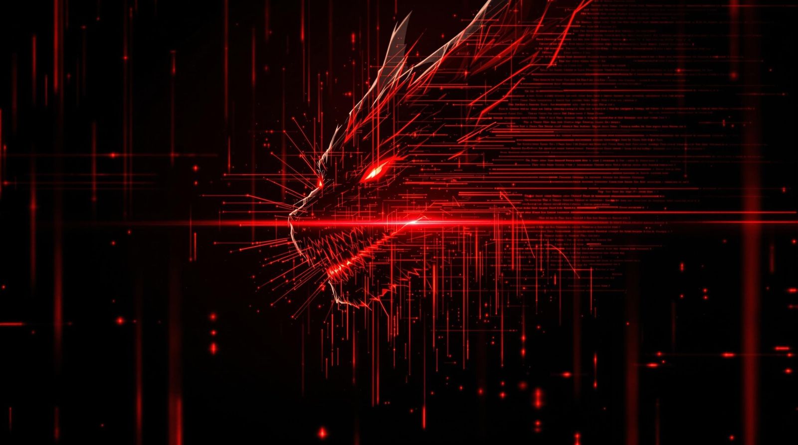 Cyberpunk Dragon in Flight